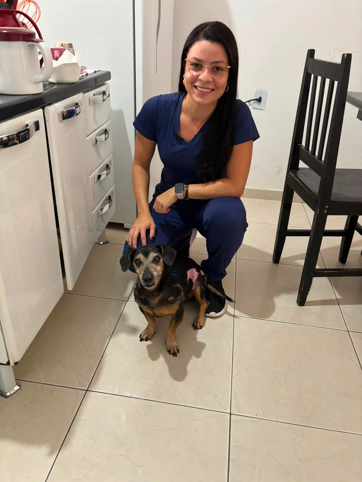 Consulta domiciliar de cachorro